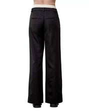 Moon River Women's Black Layered Waist Band Tailored Pleat Pants Size Medium