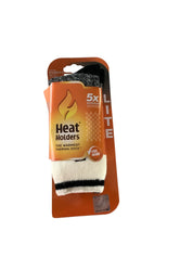 Heat Holders Womens Crew Socks 5-9 Black Thermal