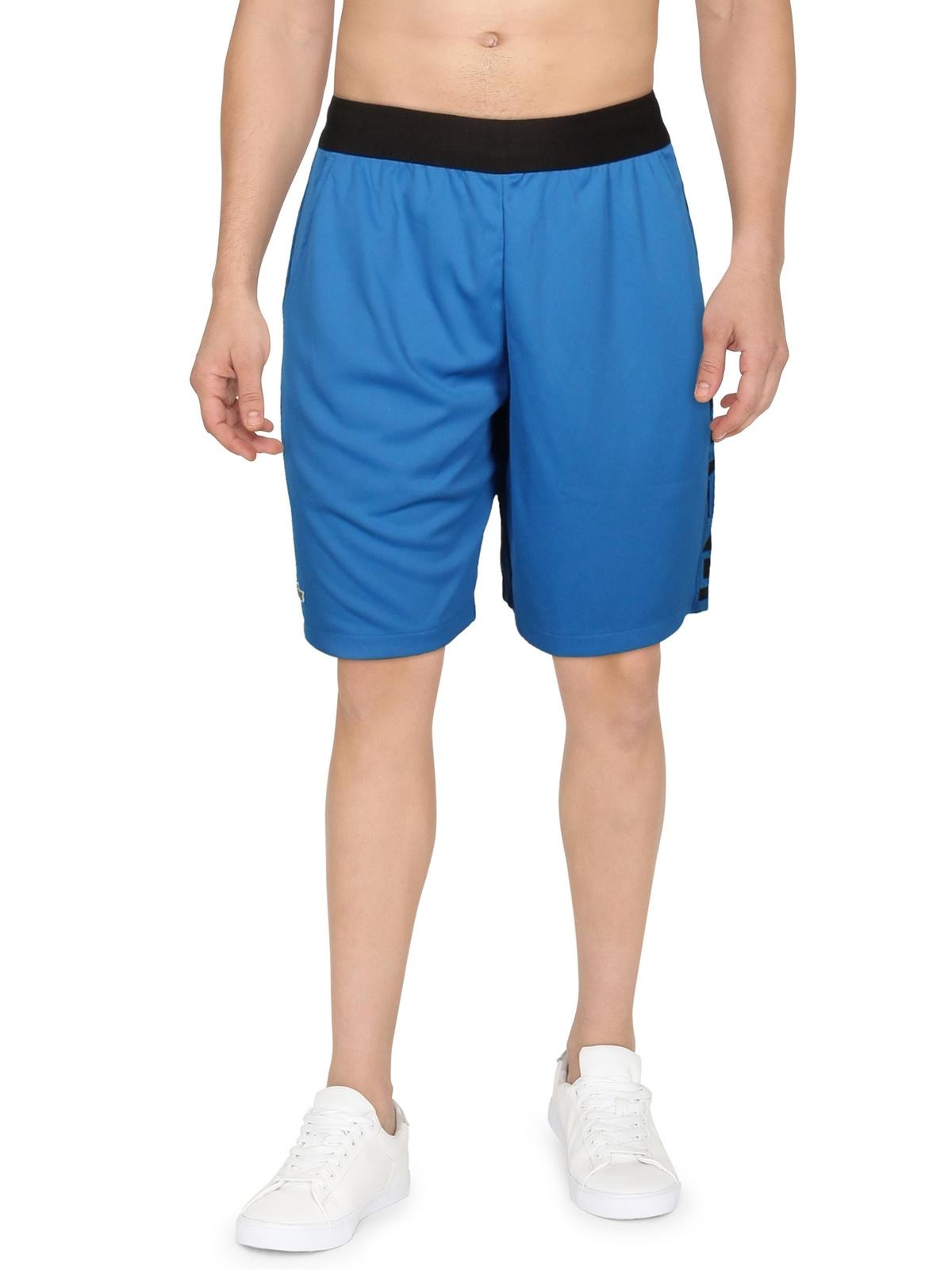 Lacoste Mens Tennis Mesh Shorts Blue Black XXL