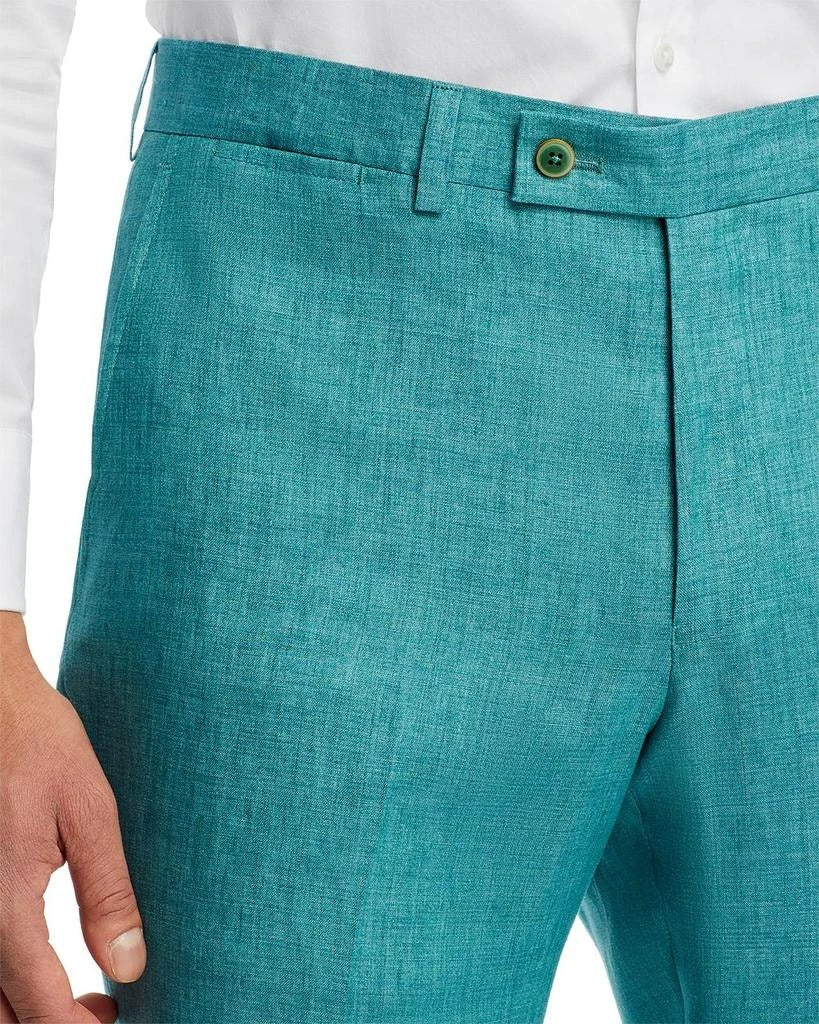 Robert Graham Mens Delave Slim Fit Linen Suit Dress Pants Size 30 Teal Green