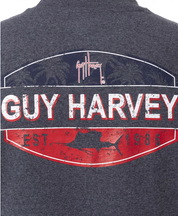 Guy Harvey Mens Graphic T shirt Grey Medium