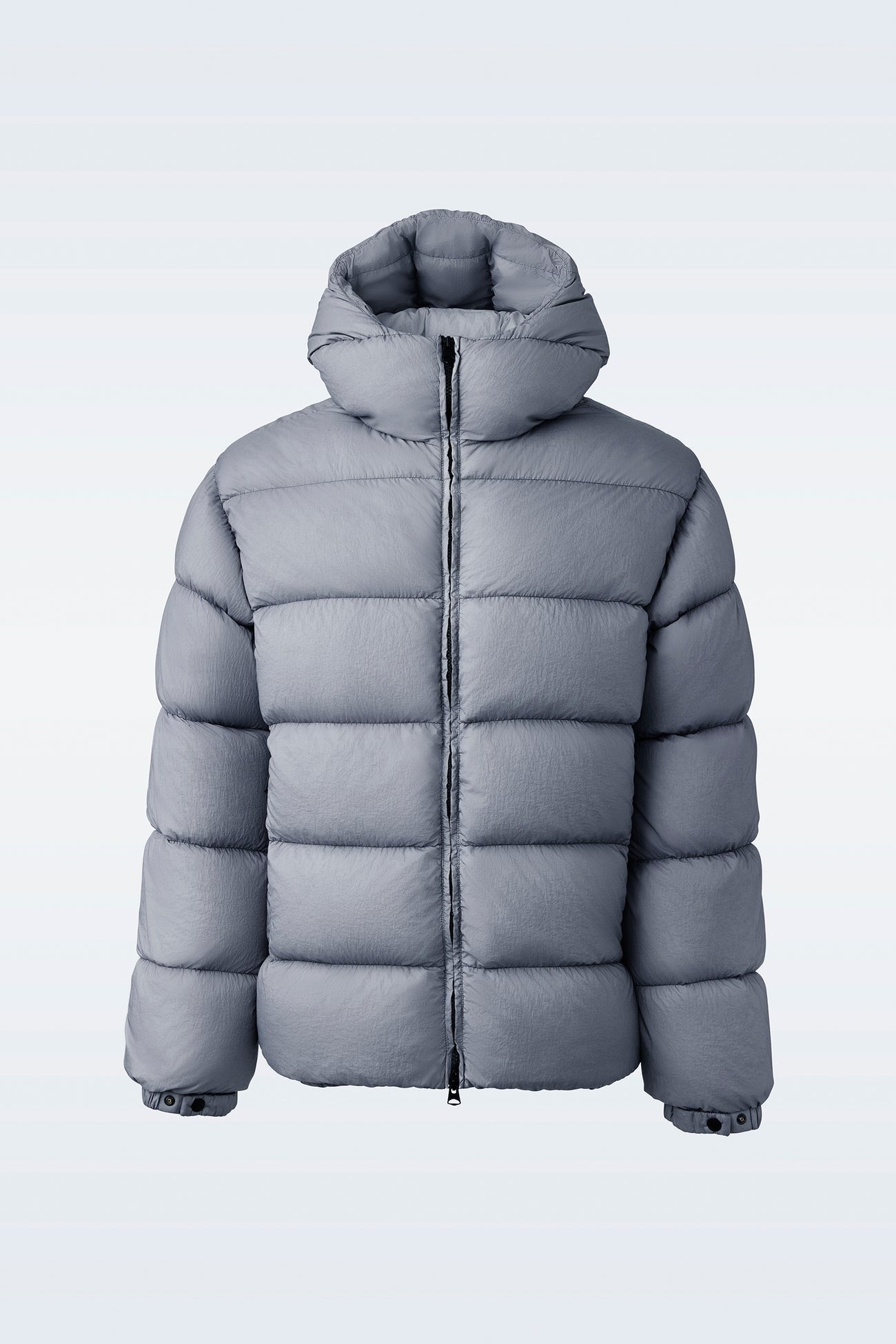 MACKAGE Mens Adelmo lc Nylon Quilted Hooded Down Jacket Light Grey Size 44
