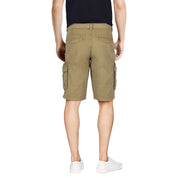 X Ray Men's Belted Double Pocket 12 Inch Cargo Shorts Khaki Beige 34