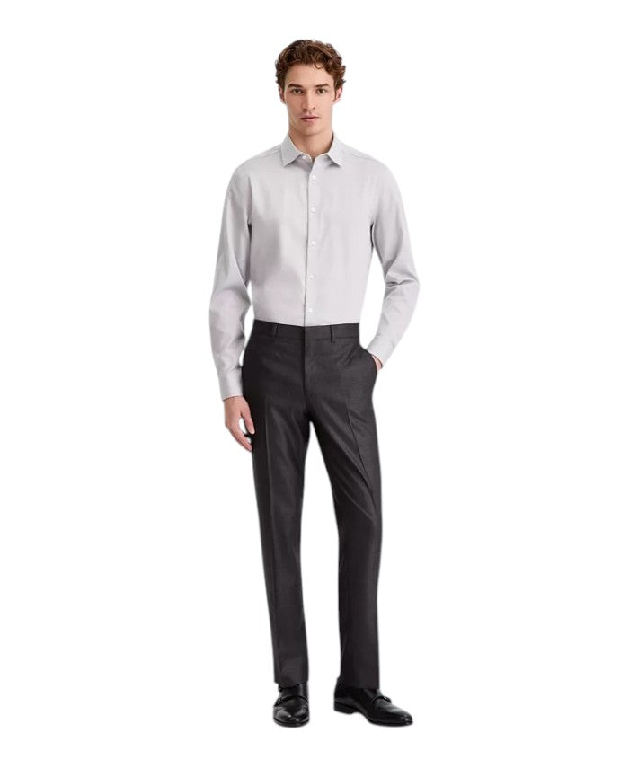 Kenneth Cole Reaction Mens Slim fit Dress Pants 29 / 29 Gun Metal Gray Solid