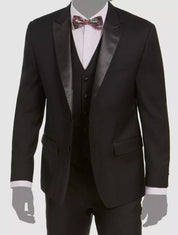 Lauren Ralph Lauren Mens Classic fit Tuxedo Suit Jacket Blazer 60 R Black Solid