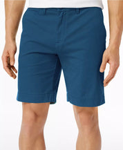 Tommy Hilfiger Men's Classic Fit Casual Flat Front Blue Shorts 40 Waist