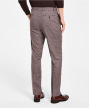 Tommy Hilfiger Mens Modern Fit Flex Dress Pants Grey Red 36 x 32