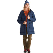 Marmot Womens Parka Coat XS Blue Solid