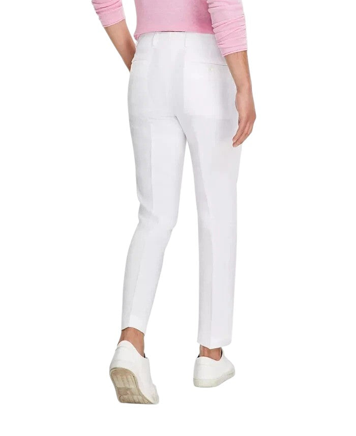 Tommy Hilfiger Mens Modern fit Linen Dress Pants 34 / 32 White Solid