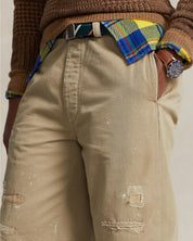 Polo Ralph Lauren Mens Cotton Big Fit Chino Pants Brown 34 x 32