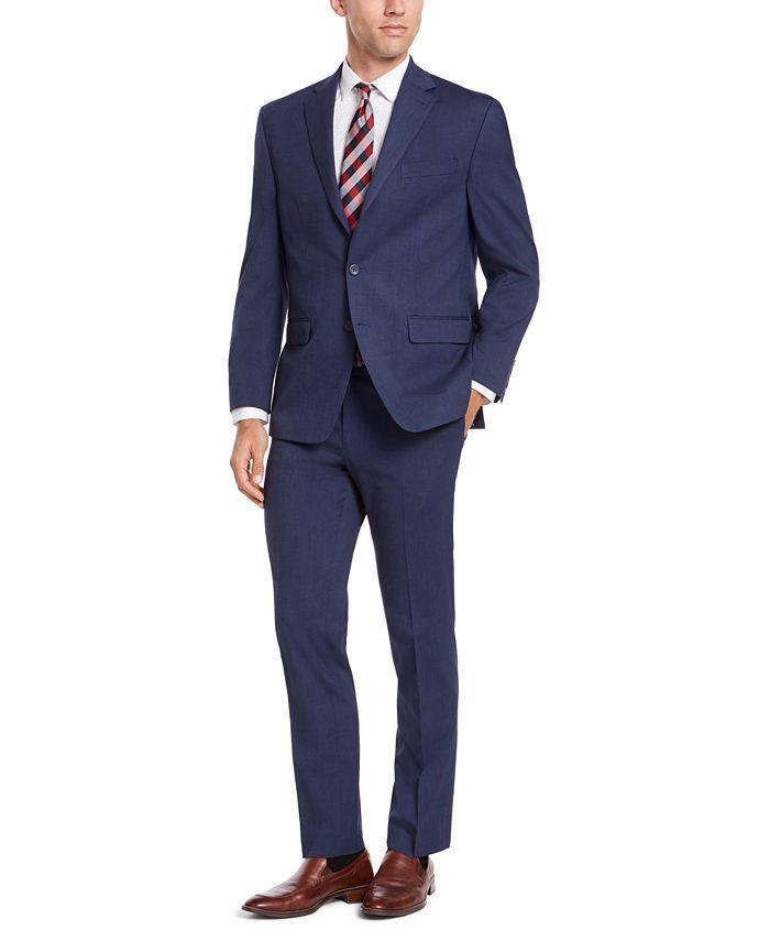 Izod Mens Classic fit Suit Jacket Blazer 36 S Navy Blue Solid