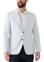 Nautica Mens Modern fit Sport Coat Blazer 40 L Light Blue Solid