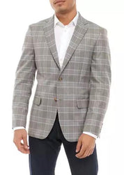Lauren Ralph Lauren Single Breasted 2 Button Front 46L Sport Coat Blue Tan