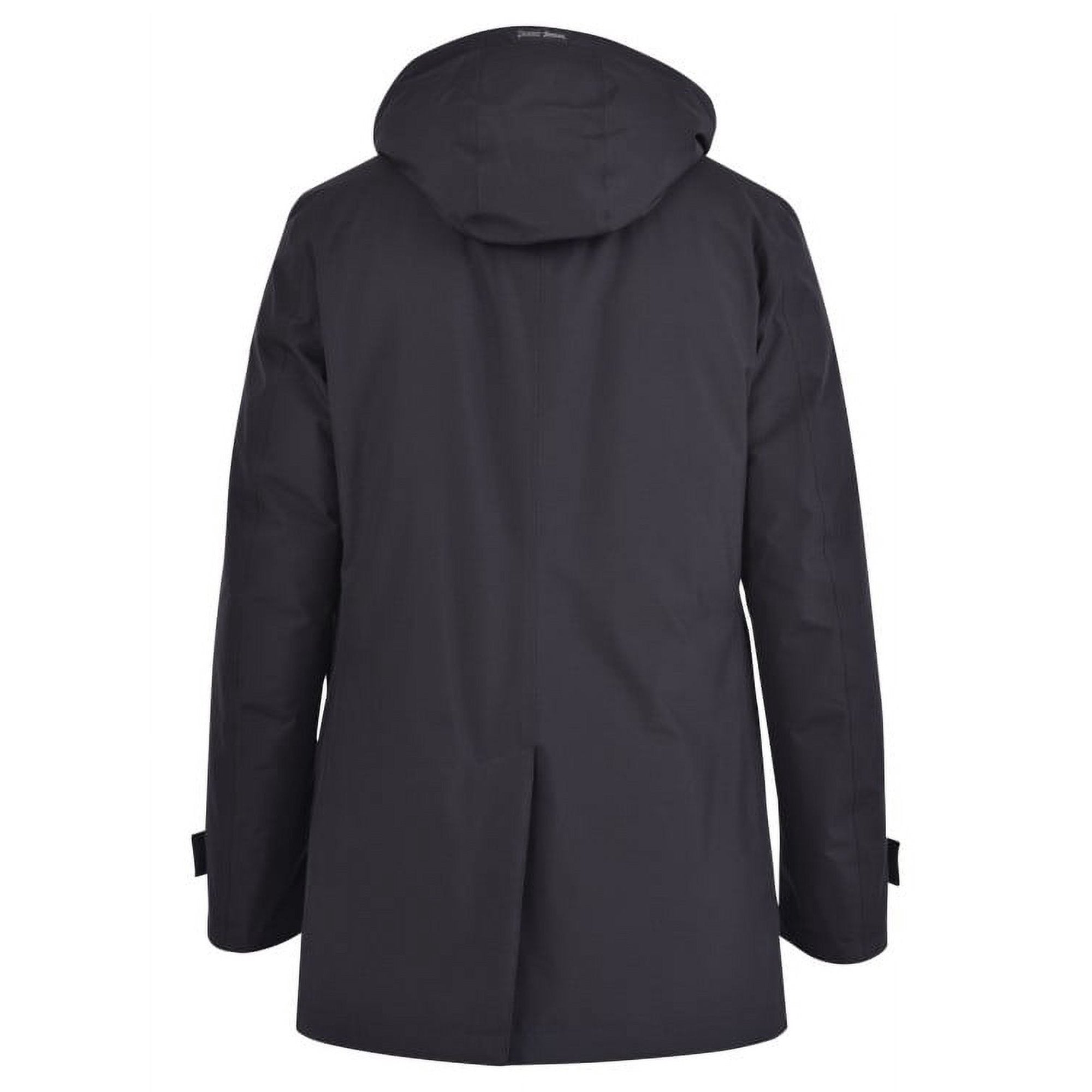 Herno Laminar Mens Goretex City Trench Coat Size EU 52 US 42 Black