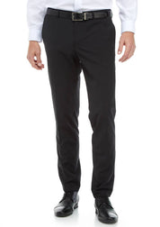 Hugo Boss Mens Slim fit Dress Pants 34 / 32 Black Solid Stretch