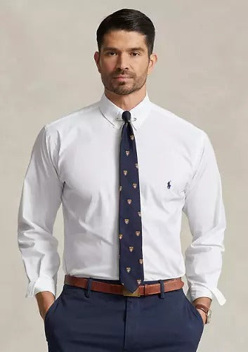 Polo Ralph Lauren Men's Big & Tall Performance Stretch Twill Shirt 3XB White