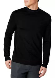 Kenneth Cole Men's Slim Fit Mock Neck Sweater  Black Small