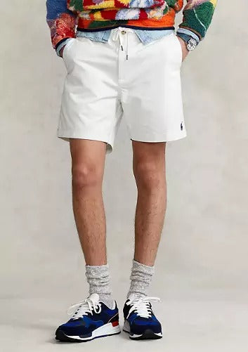 Polo Ralph Lauren 6 Inch Polo Prepster Stretch Twill Shorts Large Deckwash White