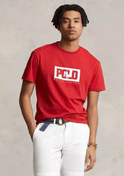 Polo Ralph Lauren Mens Classic Fit Logo Jersey T Shirt Large Red