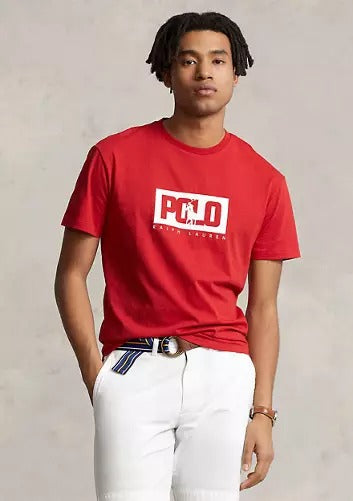 Polo Ralph Lauren Mens Classic Fit Logo Jersey T Shirt Large Red