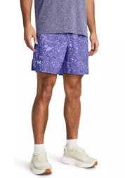 Under Armour Mens Launch 7'' Printed Running Shorts XXL 2XL Purple