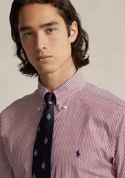 Polo Ralph Lauren Mens Classic fit Dress Shirt XL 17 in 34-35 Red Striped