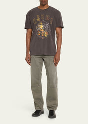 Ksubi Men's Diagrams Biggie Faded T-Shirt XS Extra Small Black