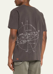 Ksubi Men's Diagrams Biggie Faded T-Shirt XS Extra Small Black