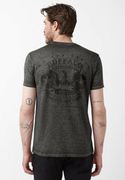 BUFFALO DAVID BITTON Men's Tamen Short-Sleeve T Shirt XL Charcoal Grey