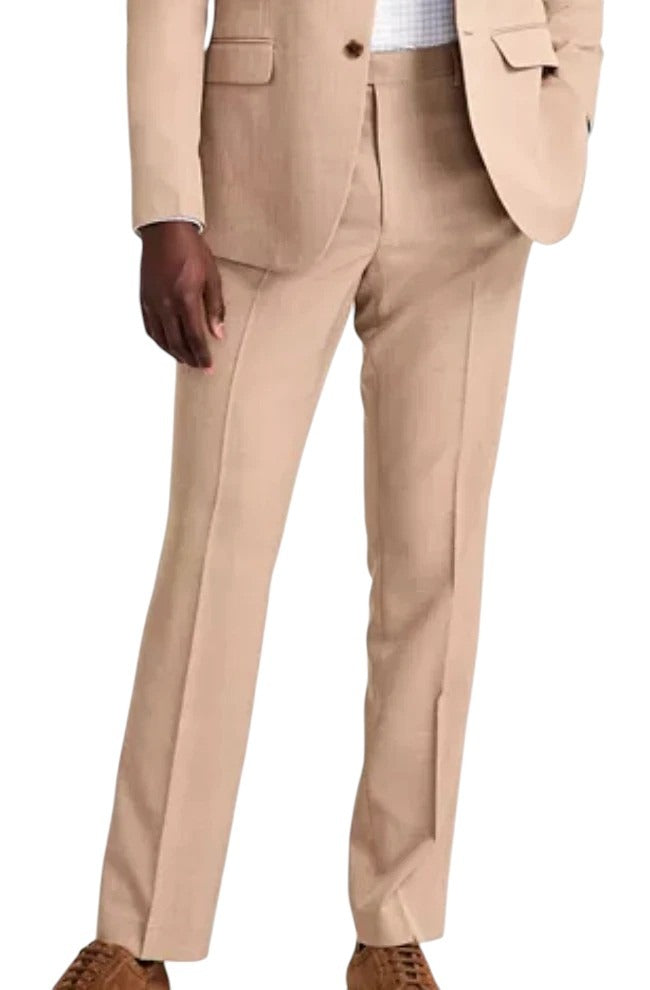 Dkny Mens Modern Fit Dress Pants 47 X  32  Tan  DNUR218W0021