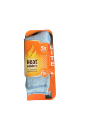 Heat Holders Womens Crew Socks 5-9 Blue Thermal