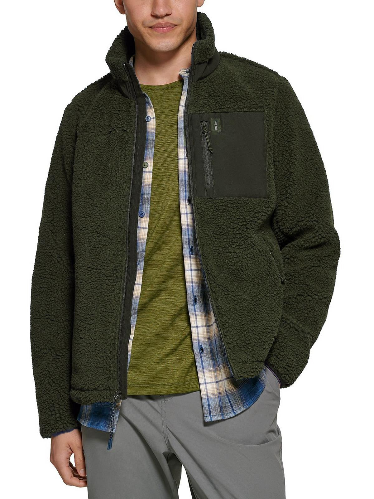 Bass Outdoor Men's Highline Trail Full-Zip Fleece Jacket XXL Forest Green