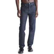 Calvin Klein Men's Standard Straight Fit Stretch Jeans Blue Rinse 32 x 30