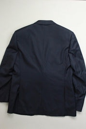 Canali Mens Blue Siena Sharkskin Suit Jacket 52 IT / 42R US Wool
