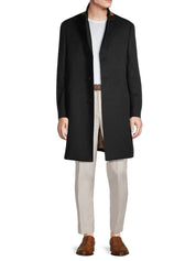 Cardinal of Canada St. Pierre PURE Cashmere Topcoat Overcoat 42 R Black
