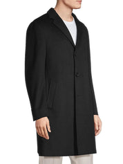 Cardinal of Canada St. Pierre PURE Cashmere Topcoat Overcoat 42 R Black
