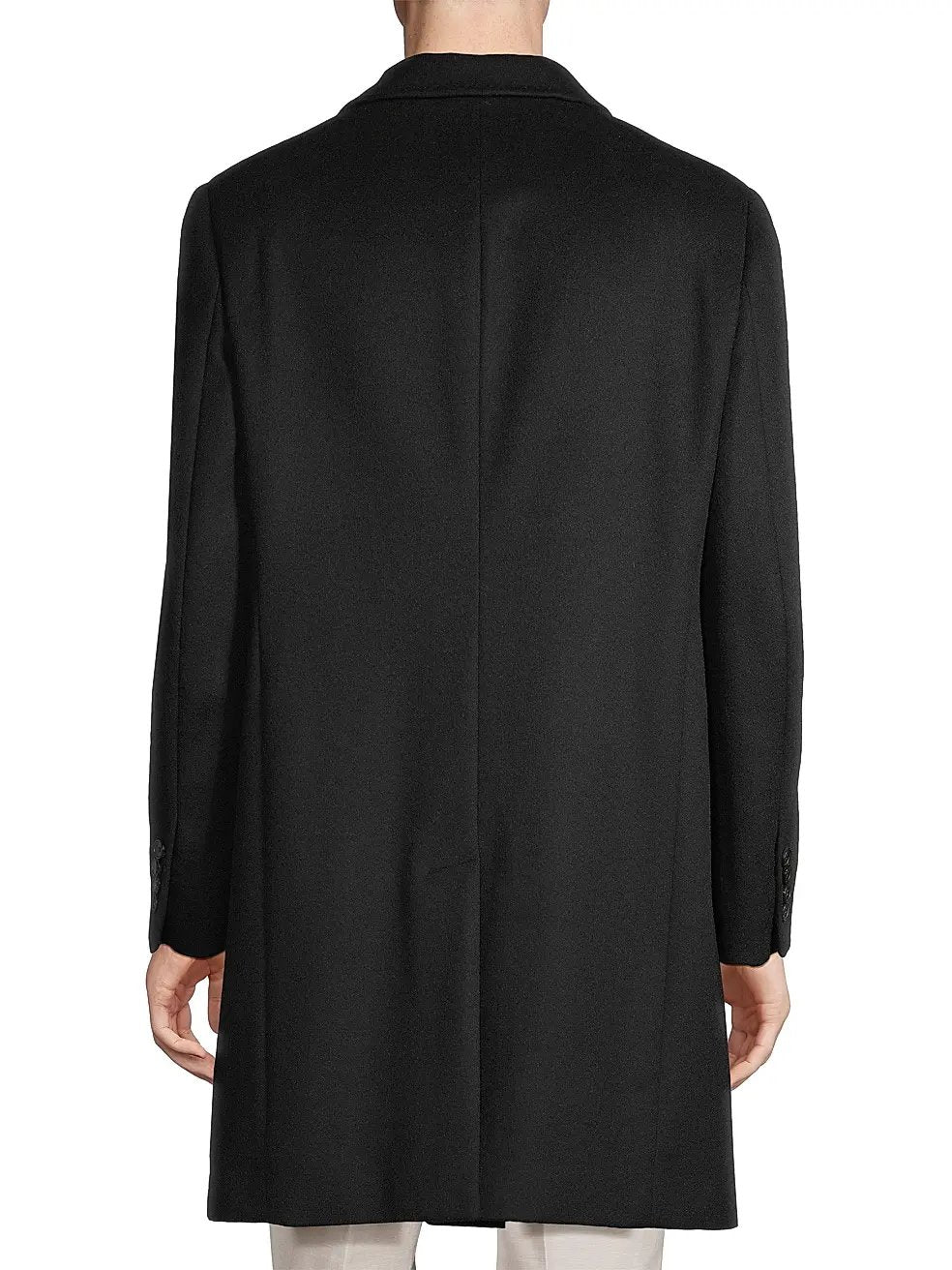 Cardinal of Canada St. Pierre PURE Cashmere Topcoat Overcoat 42 R Black