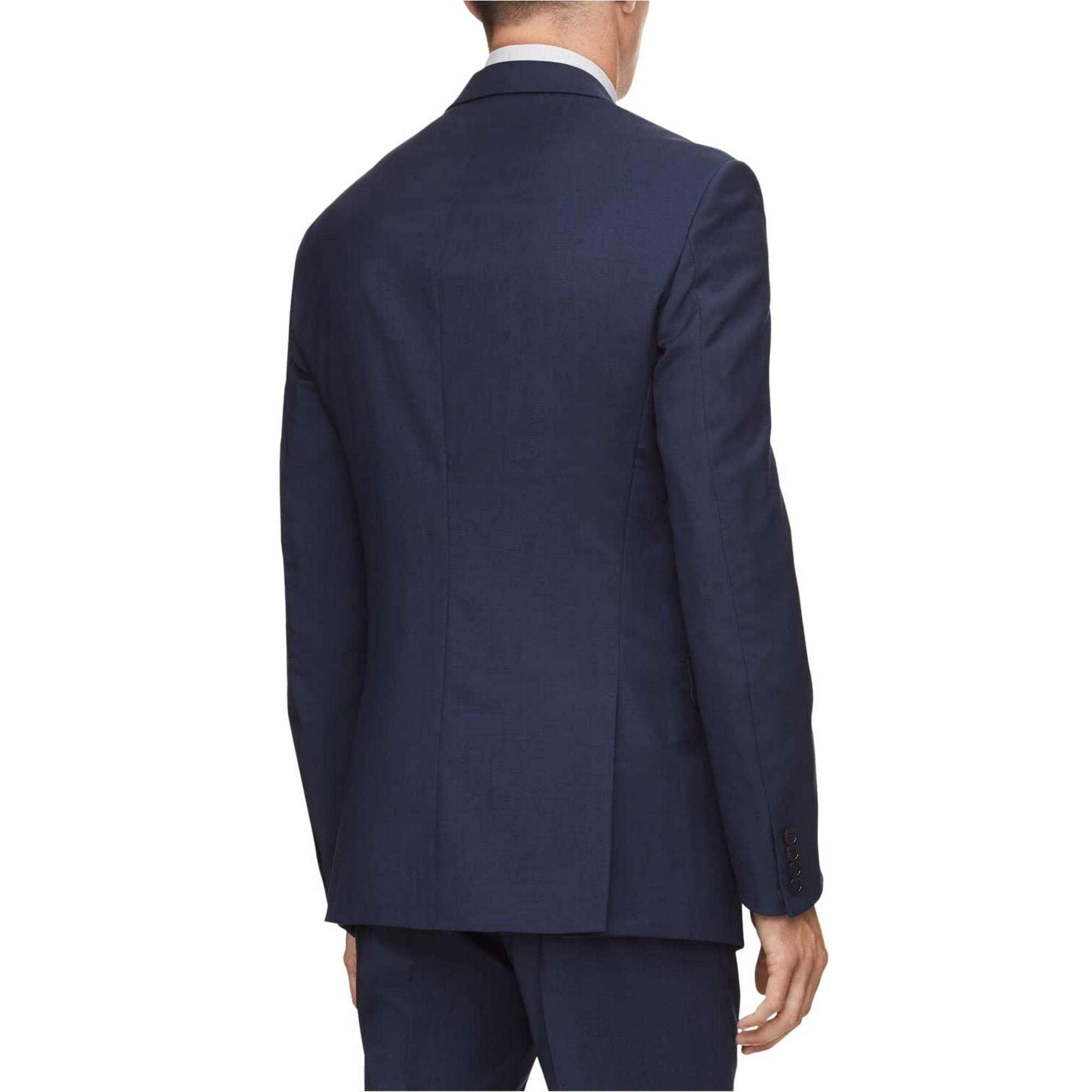 Alfani Mens Classic fit Suit Jacket Blazer 44 S Navy Blue Solid