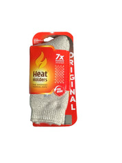 Heat Holders Womens Crew Socks 5-9 Grey Thermal