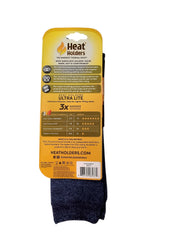 Heat Holders Womens Crew Socks 5-9 Blue Thermal
