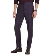 Calvin Klein Mens Slim fit Dress Pants 34 / 32 Red Plaid
