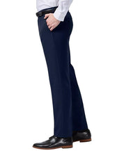 Haggar Mens Slim fit Dress Pants 29 / 32 Navy Blue Solid