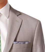 Calvin Klein Mens Slim fit Wool Suit Jacket Blazer 40 L Light Gray Solid