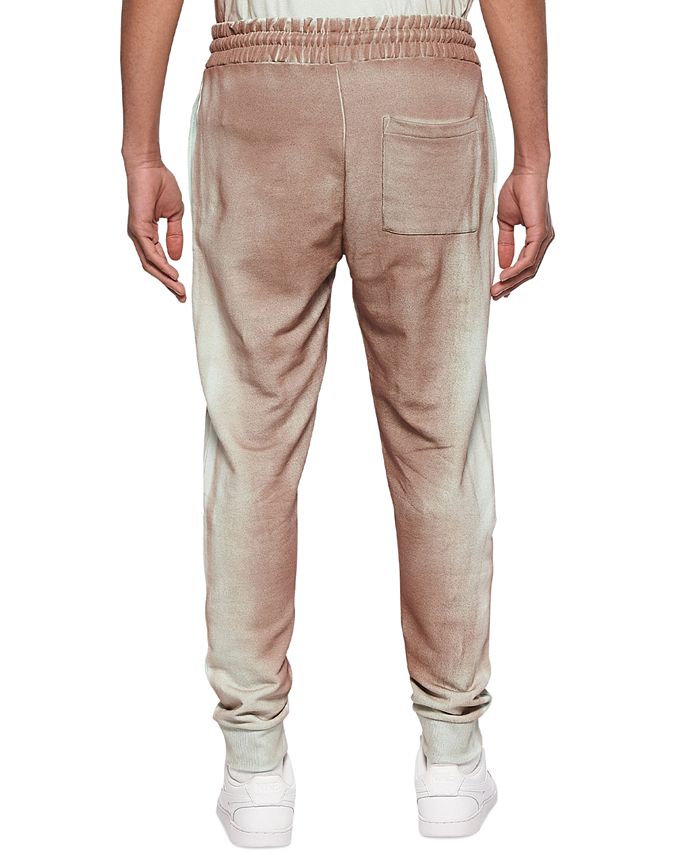 Eleven Paris Mens Jogger Pants Deep Taupe Spray Paint  Medium