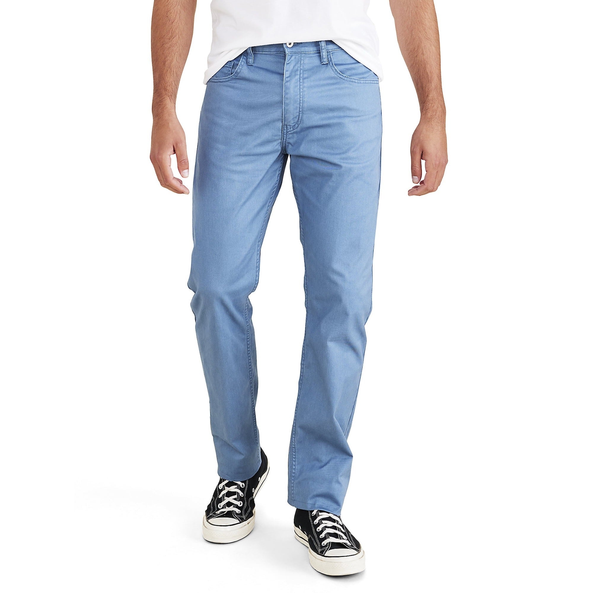 Dockers Men's Straight Fit Jean Cut Khaki All Seasons Tech Pants 38 x 36 Blue