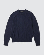 Rag & Bone Harlow Donegal Crewneck Sweater Large Navy Blue