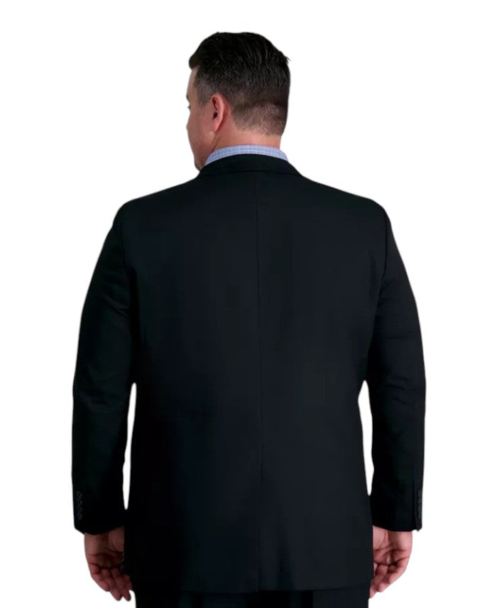 Haggar Mens Classic fit Suit Jacket Blazer 58 R Black Solid