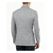 Tommy Hilfiger Men's Modern Plaid Blazer Sport Coat 38S Grey / Blue