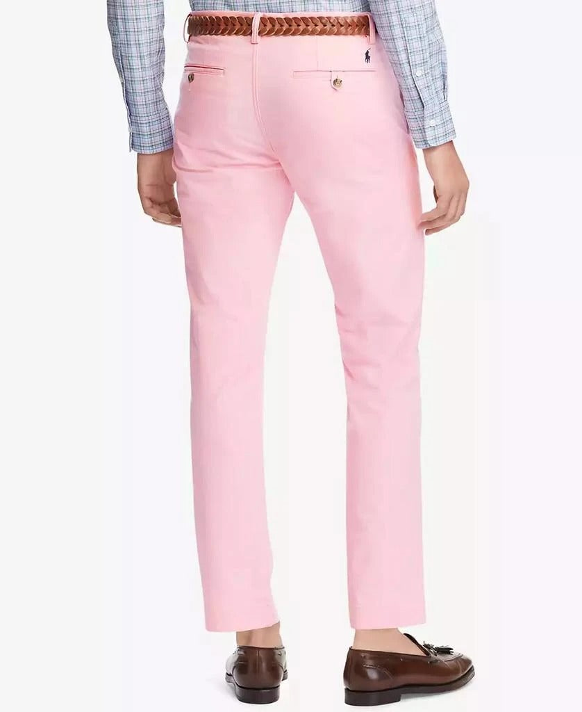 Polo Ralph Lauren Men's Straight Fit Bedford Chino Pants Carmel Pink 40 x 30