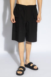 Jill Sander Mens Black Cotton Sweatshorts Shorts EU / 52 US 42 -11.5 Inseam